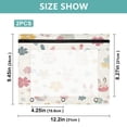 thumbnail image 3 of Wobogo Cute Rabbit Pattern A4 Size Clear Polyester File Pocket Set of 2 Zipper Home Work Office Organizer, 3 of 7