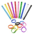 thumbnail image 3 of GOGO 10 Pcs Adjustable Cute Wristbands, Black Rubber Charm Bracelets for Boys and Girls, Party Favors, 3 of 8