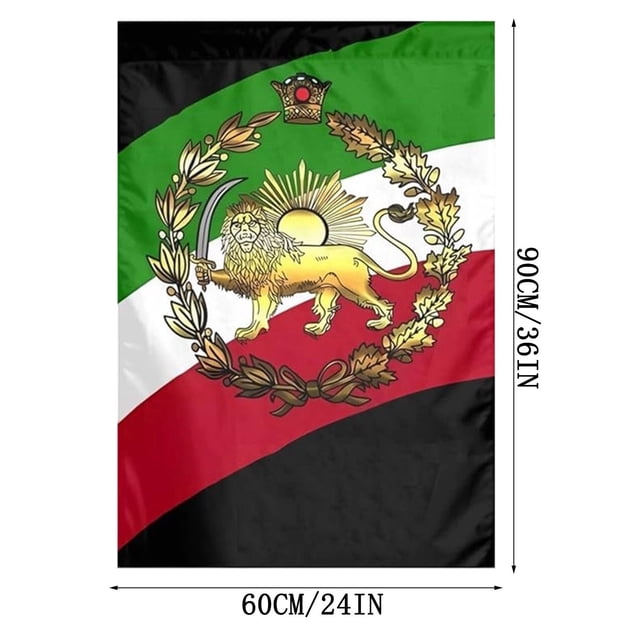 Iran Pahlavi Flag 3X5Ft Polyester for Garden Flag Pole Decoration