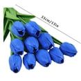 thumbnail image 3 of Fake Flowers Promotion Sale! Nomeni Pu Simulation Feel Flower Home Decoration Decoration Wedding Photography Props Flowers, Home Decor Clearance Sale Blue, 3 of 9