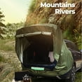 thumbnail image 4 of Tignapoo Vehicle Rear Camping Tent with Awning - Quick Setup, UV Protection, Waterproof, Multiple Colors (Dark Green, Black, White, Khaki) - Includes Support Rods, Wind Ropes, Ground Nails, and, 4 of 6