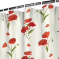 thumbnail image 3 of Pioneer Flower Floral Print Pattern Shower Curtain 72"x72" ,Bathroom Decorative Shower Curtains Set with 12 Hooks,Modern Waterproof Washable Shower Curtain, 3 of 6