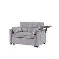 thumbnail image 6 of Holaki 47.2'' Convertible Sleeper Sofa Bed with Adjustable Backrest, Chaise Lounge, Side Table & USB/Type-C Ports – Stylish & Functional Addition to Any Living Room (Fashion Grey), 6 of 9