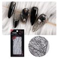 thumbnail image 3 of Calcomanía para manicura DIY, calcomanía envolvente, línea de rayas en relieve, malla adhesiva 3D, pegatina para uñas, láminas de transferencia huecas con brillo para uñas, 3 of 6