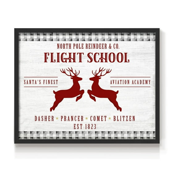 Flight School by Natalie Carpentieri - Restickable Framed Giclée Print