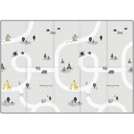 Parklon Silky Cotton Foldable Baby Play Mat -Large Size (78.7x55.1) -Le Mans