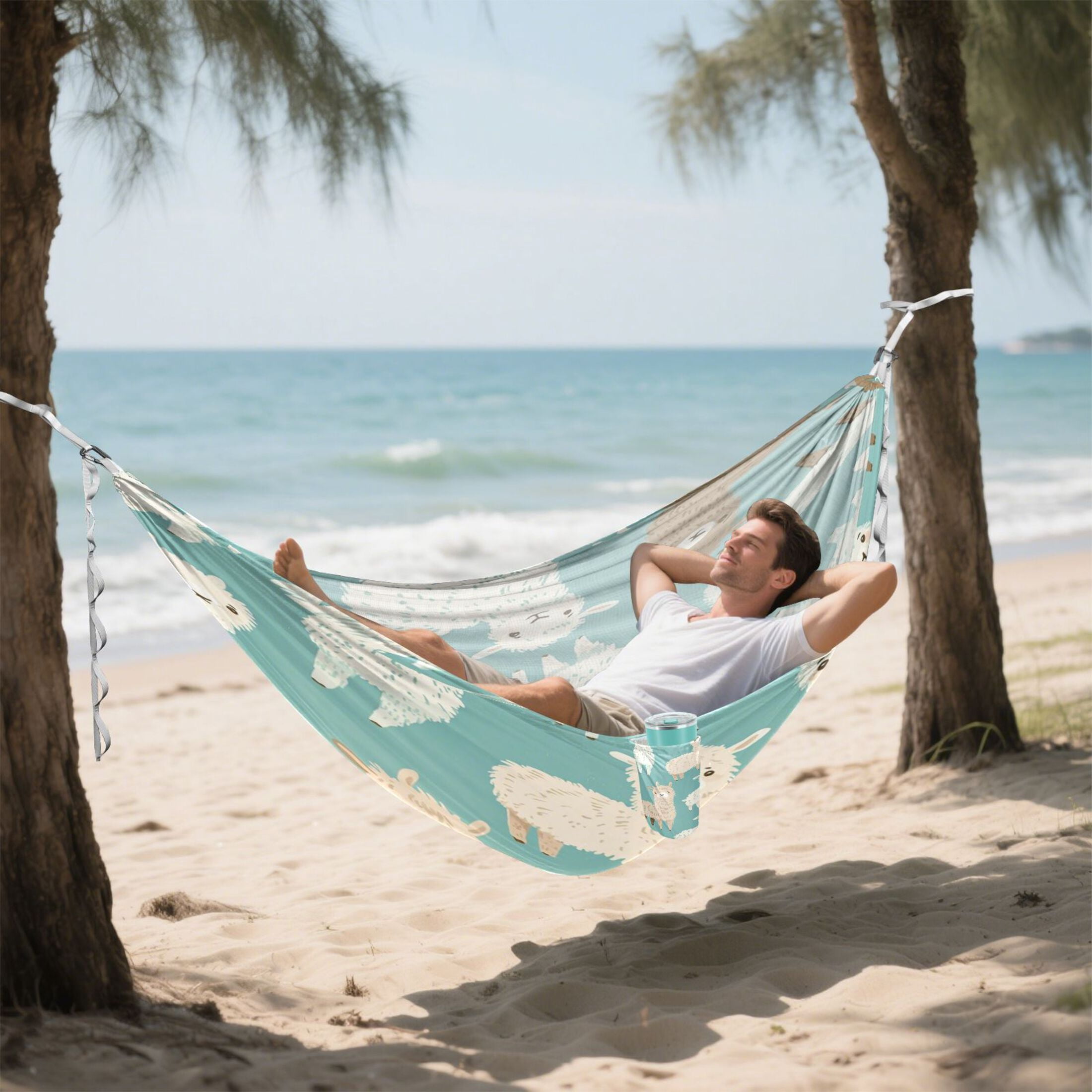 Hammock Camping Hammock Nylon Portable Hammock Travel Camping Hammock Super Cute Cartoon Sheep