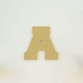 thumbnail image 3 of Package of 1, 16 Inch X 3/4" Thickness MDF Letter A in The Collegiate Font, Thick for Art & Craft Project, Made in USA, 3 of 4