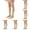 Z1-Beige 5PCS, variant on Kids Socks for Boys and Girls Seamless Knee Socks Solid Color Cable Knit Uniform Socks Cotton Long Socks Kids Dress Socks Khaki One Size