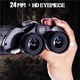 thumbnail image 2 of Toystoory Binoculares Militar Visión Nocturna Telescopio Compacto Móvil Alta Definición Senderismo Viajes Caza Deportes Transmitancia Prismáticos, 2 of 6