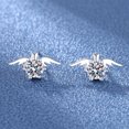 thumbnail image 4 of Fiudx Pendientes Elegantes con Incrustaciones de Diamantes de Imitación, Joyería Hipoalergénica, Versátiles para El Día a Día, Regalo para Fiestas, Bodas y Aniversarios, Accesorio de Moda para Hombre, 4 of 6