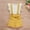Yellow, variant on Lilgiuy Baby Girls Summer Clothes Solid Color Fashion Strip Top Bib Two-piece Set
