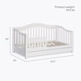 thumbnail image 5 of Dream on Me Toddler Day Bed with Storage, White, 5 of 8