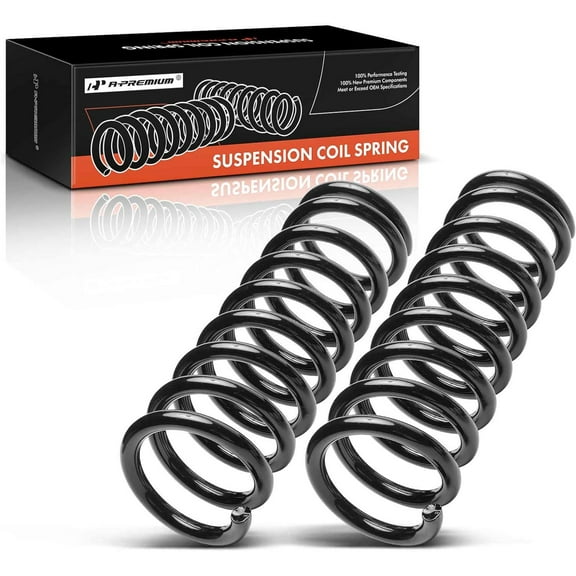 A-Premium 2Pcs Front Suspension Coil Spring Set Compatible with Lincoln Town Car 1986-2000 4.6L 5.0L, Driver and Passenger Side, Replace# D9AZ5310S