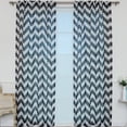 thumbnail image 7 of Best Home Fashion, Inc. Geometric Sheer Rod Pocket Curtain Panels (Set of 2), 7 of 7