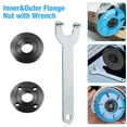 thumbnail image 5 of Angle Grinder Flange Spanner Metal Lock Nut Thread Replace For Angle Grinder Inside Outside Flange Nut Set Tool And Wrench, 5 of 11