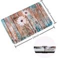 thumbnail image 2 of Bathroom Rug Mat, Rustic Bathroom Rug, Super Soft and Absorbent Shaggy Plush Flowers Bath Rugs, Carpet Mats for Shower, Rustic Wooden and White Floral Bathroom Mat, 24''''X16'''', 2 of 6