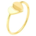 thumbnail image 2 of SZUL Women's 14K Solid Yellow Gold Engravable Heart Wire Ring, 2 of 6