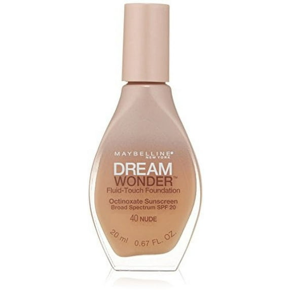 Maybelline New York Dream Wonder Fluid-Touch Foundation, Nude, 0.67 Fluid Ounce