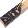 thumbnail image 1 of (21.5*7.2*6.2cm)aluminum Alloy Square Measuring Ruler For Woodworking - 3d Miter Angle Measuring Tool 45-90 Degree Carpenter Ruler, Gifts For Men, Dad, 1 of 5