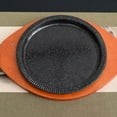 thumbnail image 4 of 2 PCS Stone Bowl Mat Placemats Pot Supply Circle Casserole Dish Trivet Heat Proof Pad Wooden Base Tripod, 4 of 6