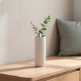 thumbnail image 6 of REGALWOVEN Modern Cylinder Ceramic Flower Vase, Matte Ribbed Decorative Bud Vase, Home Decor Centerpiece for Table, Shelf Bright White 2.8"L x 2.8"W x 8.0"H, 6 of 6