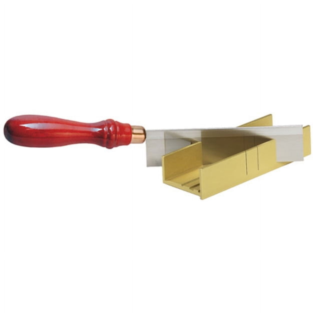 olson saw 35-221 deluxe fine kerf saw 35-560 24 tpi with aluminum thin slot miter box, slot size .0