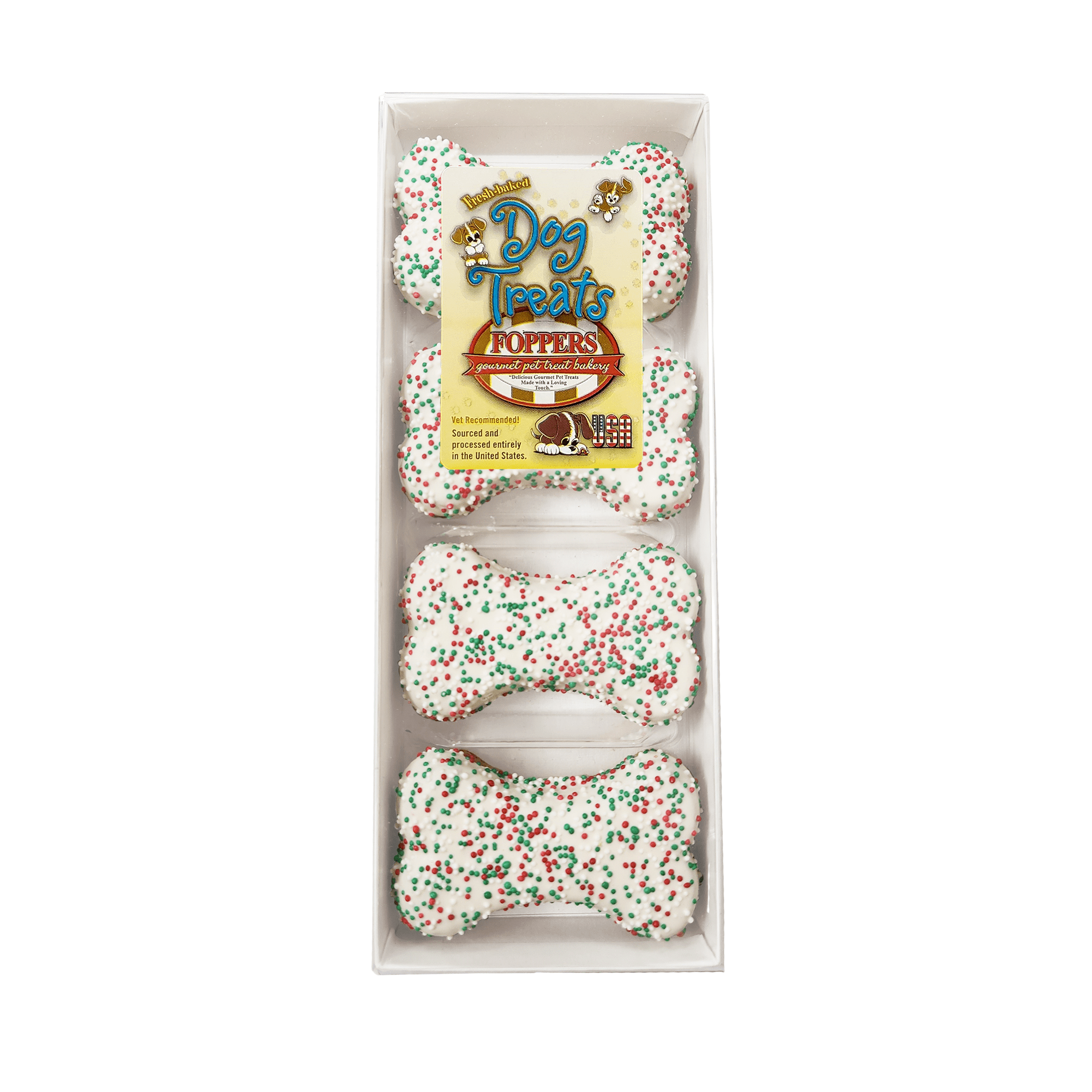 (2 pack) Foppers Gourmet Bakery Holiday Bones, 8 Pack