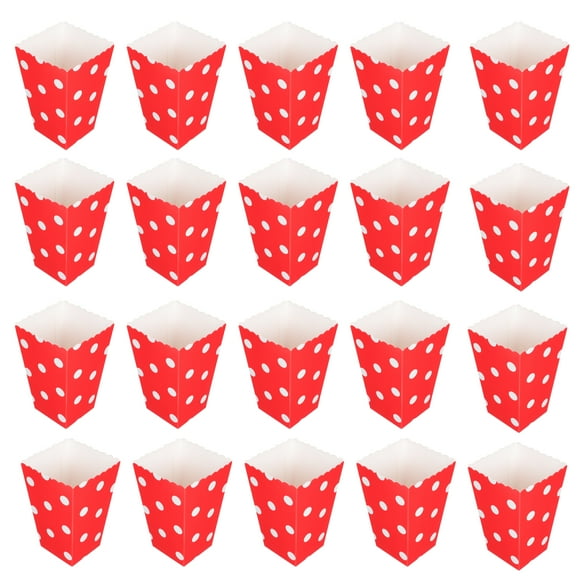 48Pcs Theater Popcorn Bucket Party Popcorn Containers Movie Night Supplies