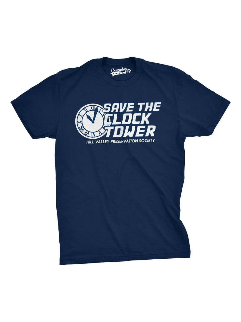 Save The Clock Tower T Shirt Funny Vintage Graphic 80s 90s Tee