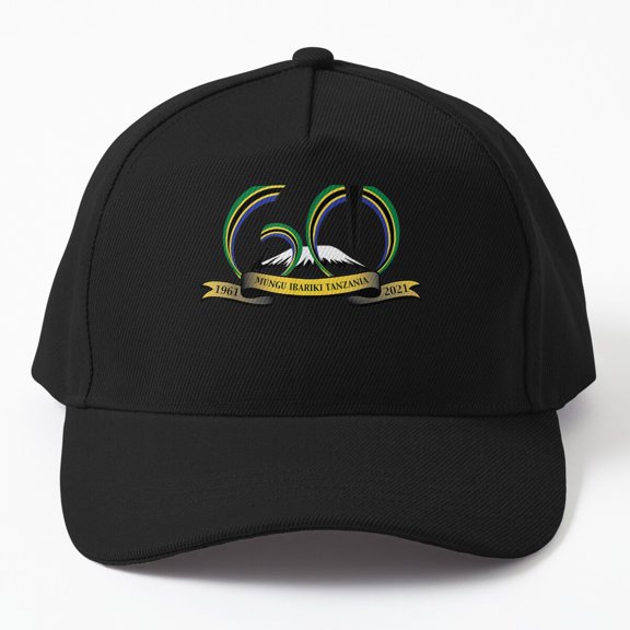 Tanzania 60th Independence Baseball Hat, National Anniversary Celebration Graphic Design, Classic Cap