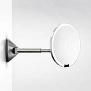 simplehuman 8 Round Wall Mount Sensor Makeup Mirror