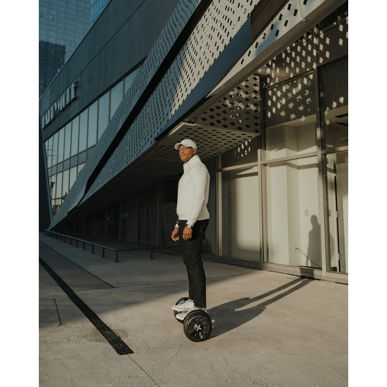 Hover 1 Titan UL Certified Electric Hoverboard w 10 In. wheels LED Lights Bluetooth Speaker and App Connectivity Blue