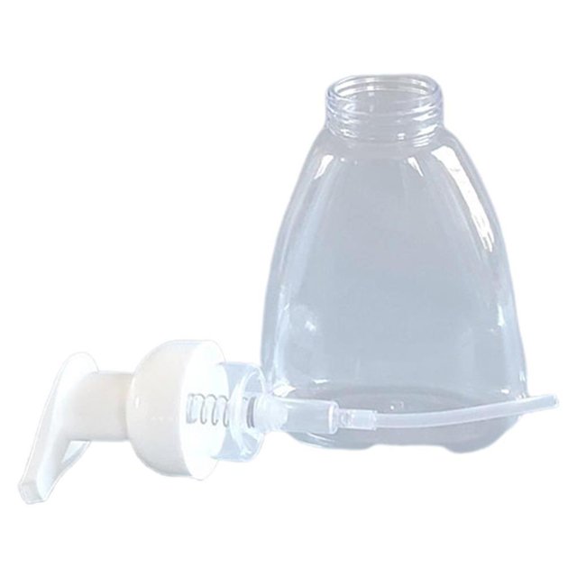 Injueey Dispensador de jabón Tamaño compacto Accesorios de cocina Artesanía Vacío 300ML Suministros de baño Seguridad Sin fugas Botella de Juegos de accesorios de baño