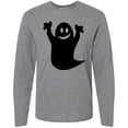 thumbnail image 3 of Inktastic Happy Halloween Cute Ghost Long Sleeve T-Shirt, 3 of 5