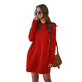 thumbnail image 7 of Womens Summer Tops Tall Women Tops Blouses Base Layer Shirts Women's Long Sleeve Tunic Not Today Solid Color T Shirt Scrub Undershirts Women Exercise Clothes Corduroy on Clearance Red M, 7 of 7