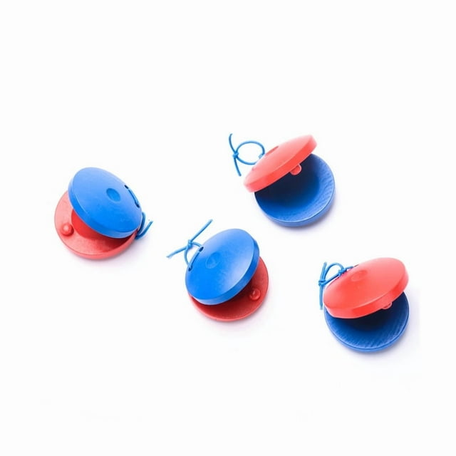 Shisuyan 10pcs Kids Finger Castanets: Wooden Musical Instruments For Toddlers Preschool Educational Rhythm Toys Orff Music Learning Tools For Beginners