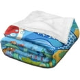 thumbnail image 2 of Ultra-Soft Microfiber Throw Blanket Fuzzy Fleece Blanket for Adults Kids Gift Couch, Sofa, Bed Butterfly Floral 50"x40", 2 of 4
