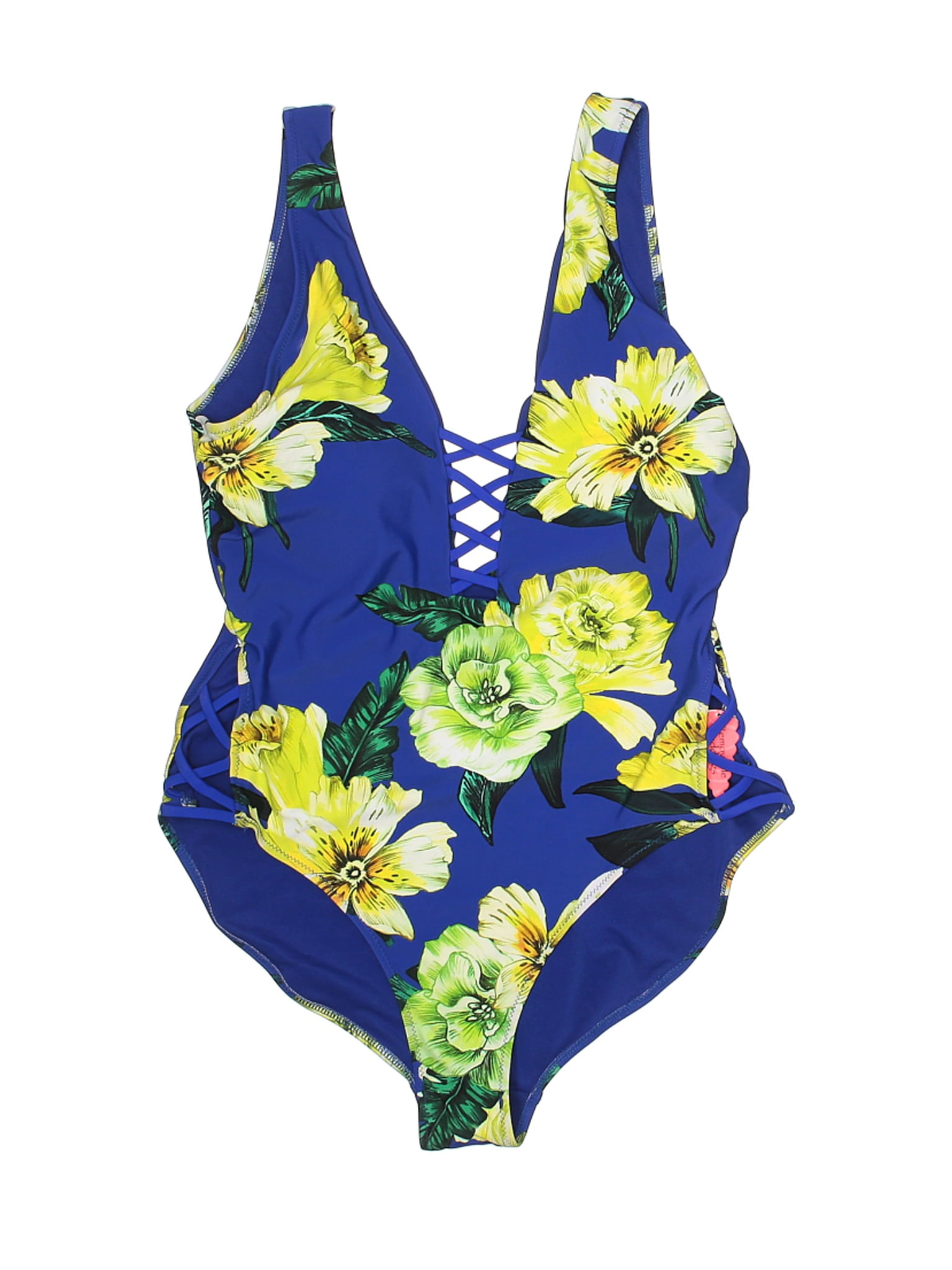 coral tropics plus size swimwear