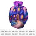thumbnail image 2 of Enchanted Purple Castle Night Scene-1 3d Sweatshirts Hoodie Fashion Casual Personality Men's Women Street Hoodie Pullovers Long Sleeve Comfortable Top, 2 of 6
