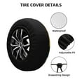 thumbnail image 2 of Lukts Field Style Bicycle Young Sunflower for Tire Covers,Waterproof, Dust-proof, Universal Fit for Trailers & SUVs - Ultimate Protection in One-14 inch, 2 of 6