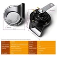 thumbnail image 2 of FARBIN - Bocina compacta de 12 V para coche, tono alto, 510 Hz, impermeable, universal para cualquie, 2 of 7