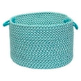 thumbnail image 2 of Colonial Mills Outdoor Houndstooth Tweed Storage Basket - 18 diam. x 12 in., 2 of 2