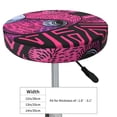 thumbnail image 4 of Lsque ink Donkey Pop Art Pattern Round Bar chair cushion covers Velvet Fabric Premium Comfort Protects from Scratches and Stains for 14-17 Inch Chair-12 inch, 4 of 7