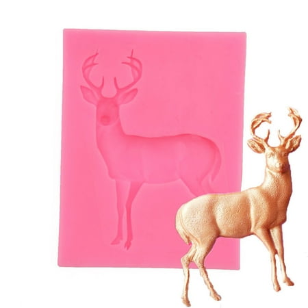 

Cake Mould Loaf Pan Christmas Deer Silicone Mould Fondant Cake Chocolate Cookie Decorating Mould Cake Tools Bread Pan