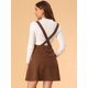 thumbnail image 5 of Vestido Allegra K con falda acampanada y bolsillo para mujer Caramelo XS, 5 of 6