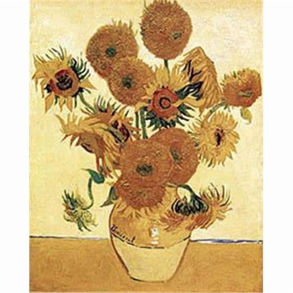 Hot Stuff 2076-16x20-FL Vase With Sunflowers Poster