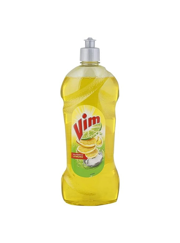 vim concentrated yellow lemon gel plastic bottle 750ml