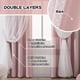 thumbnail image 3 of Cortinas opacas MYSKY HOME rosas de 160 cm de longitud para dormitorio, 3 of 9