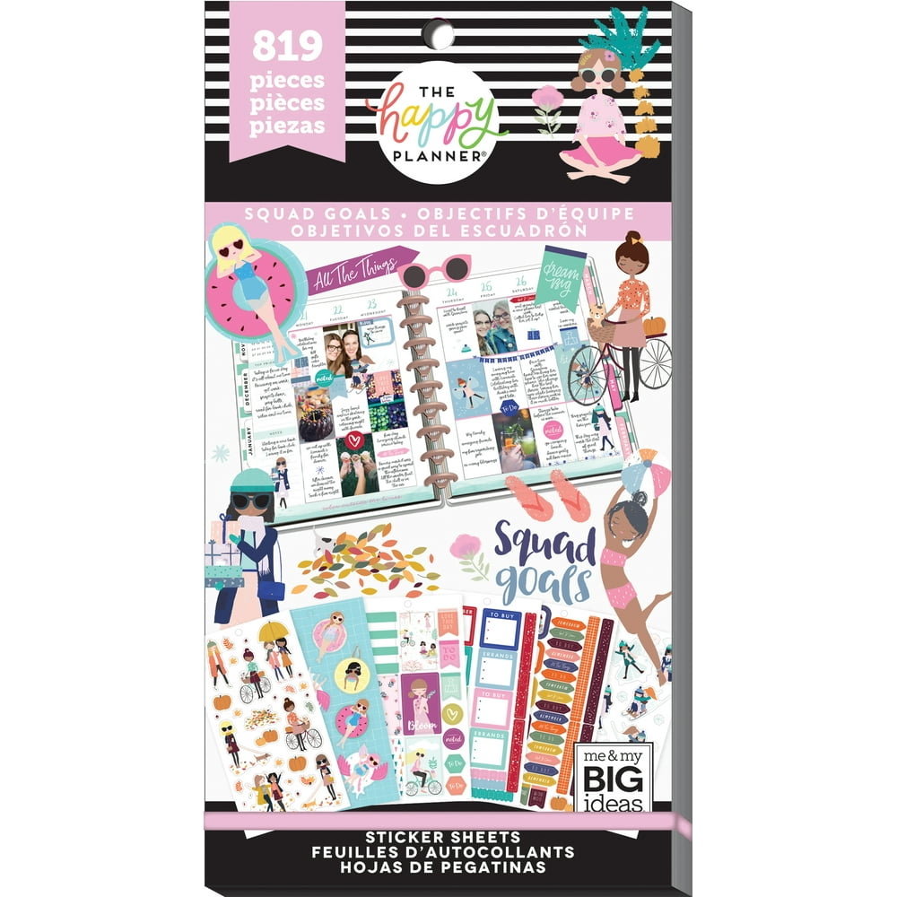Happy Planner Sticker Value PackSquad Goals, 819/Pkg